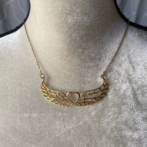COPY - NIB-LAVISHY-WINGED HEART NECKLACE